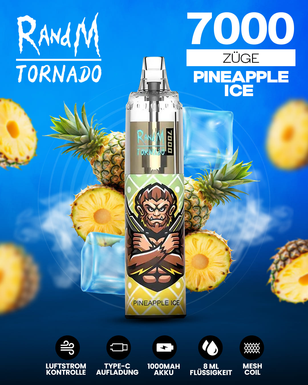 Tornado Vape 7000 - Pineapple Ice