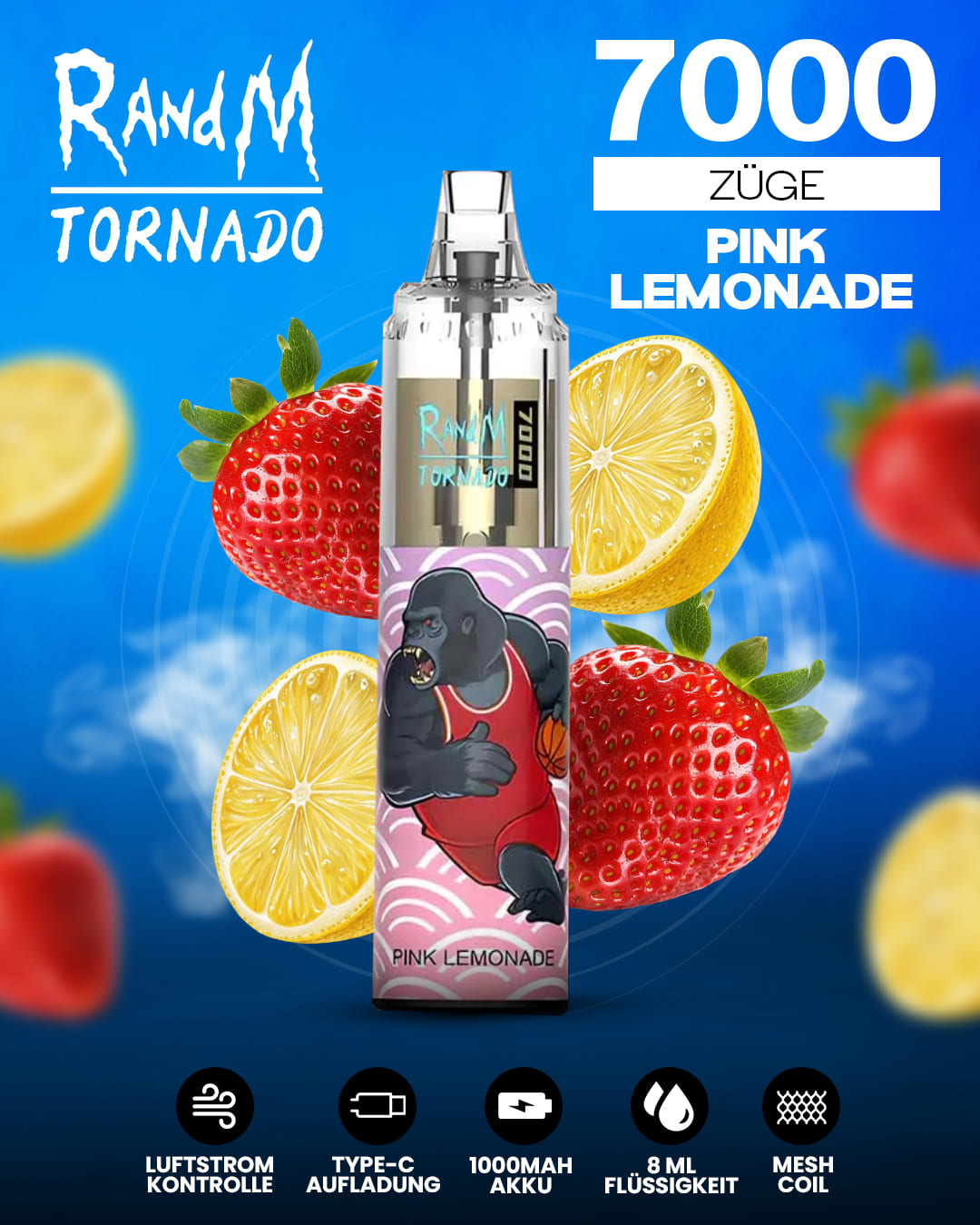 Tornado Vape 7000 - Pink Lemonade