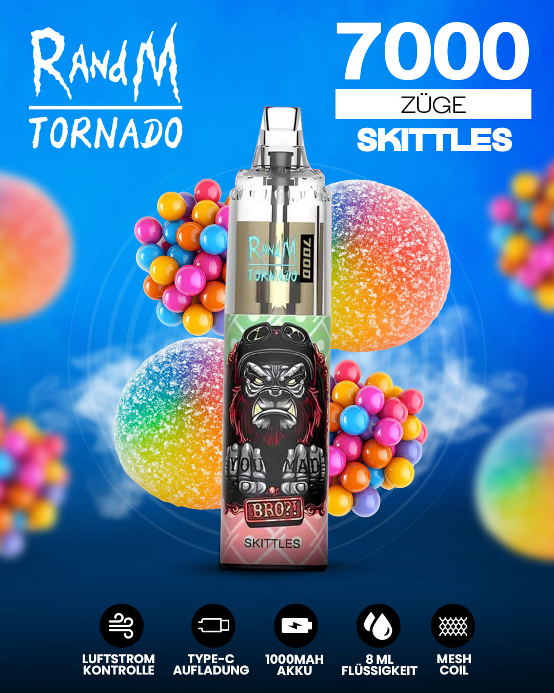Tornado Vape 7000 - Skittles
