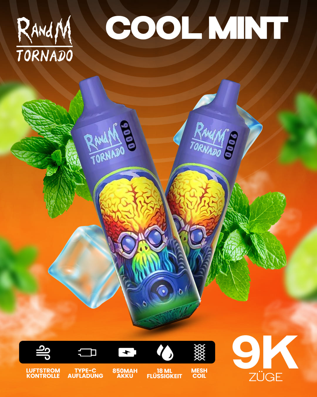 Tornado Vape 9000 - Cool Mint