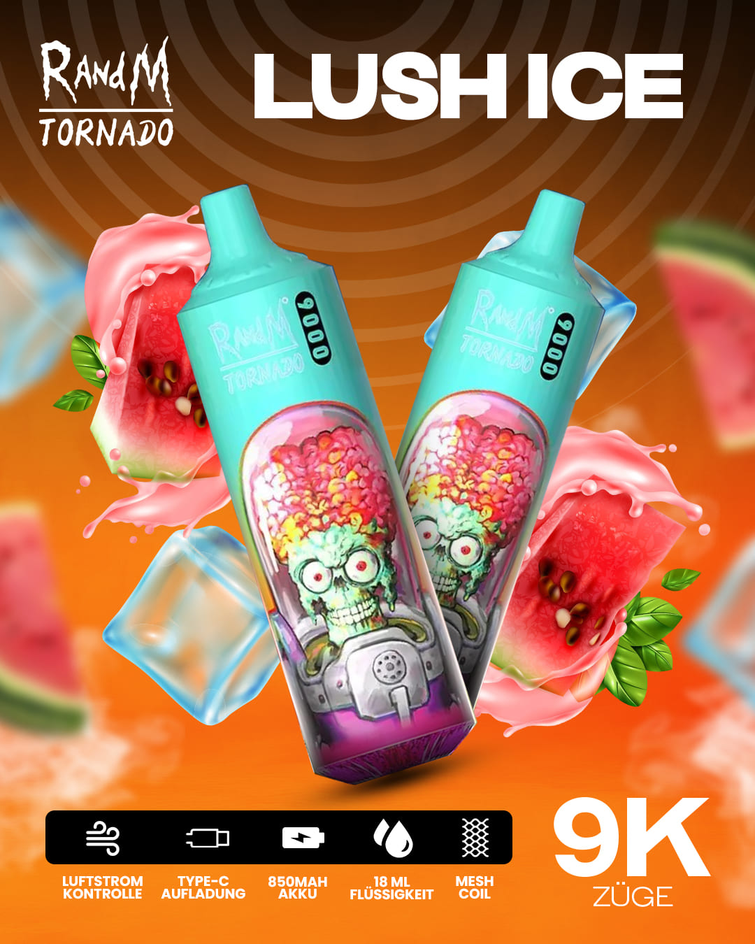 Tornado Vape 9000 - Lush Ice