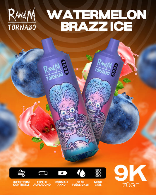 Tornado Vape 9000 - Watermelon Brazz Ice