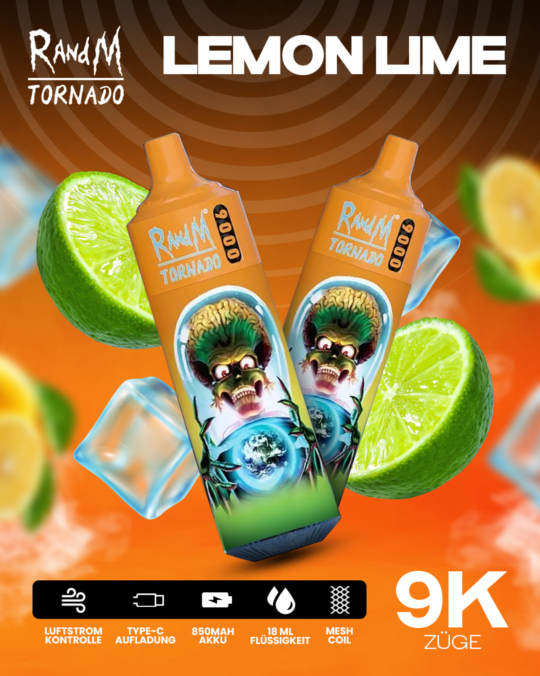 Tornado Vape 9000 - Lemon Lime