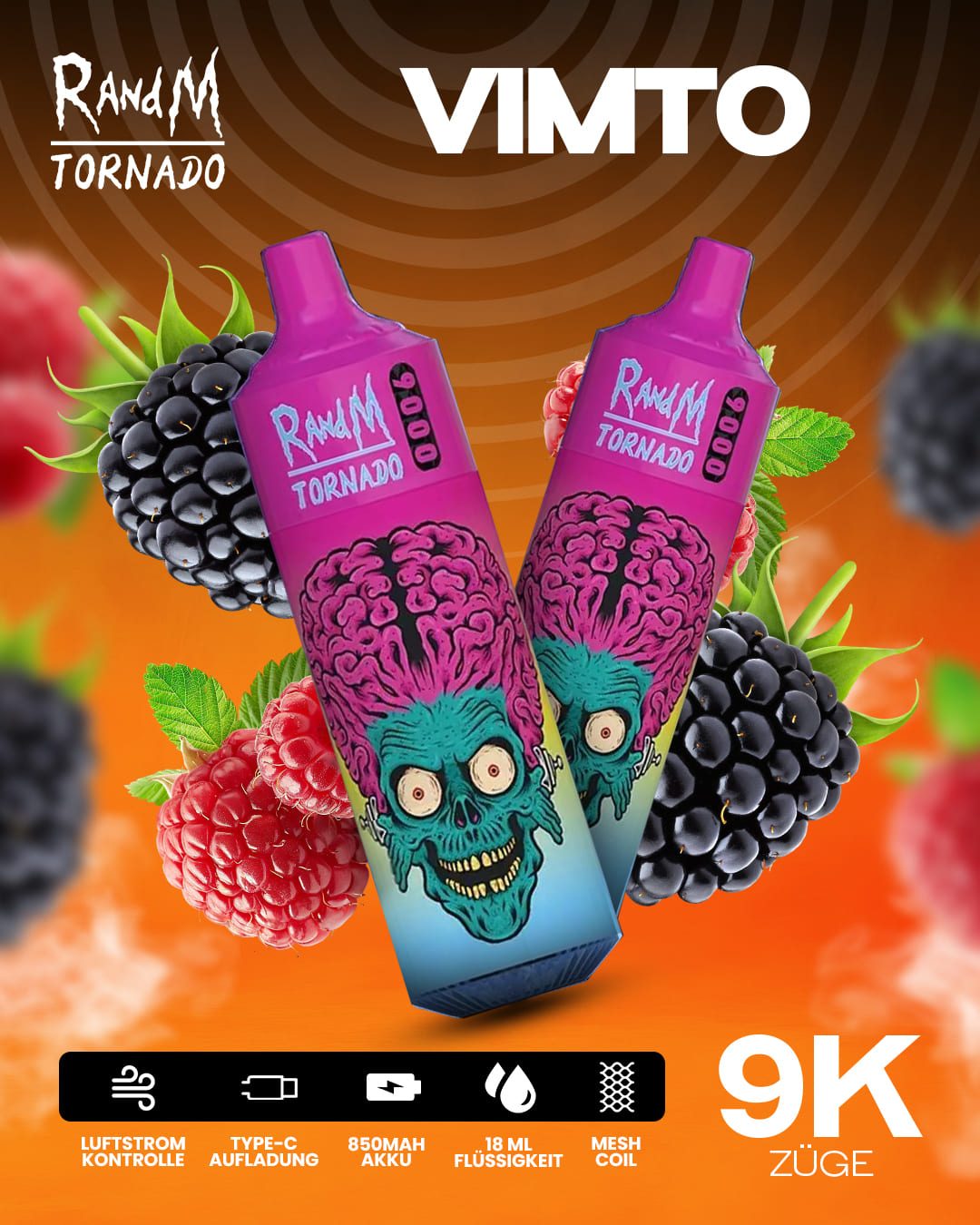 Tornado Vape 9000 - Vimto